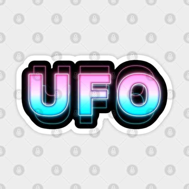 UFO Sticker by Sanzida Design